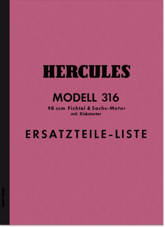 Hercules 316 Ersatzteilliste Sachs 98ccm 98er