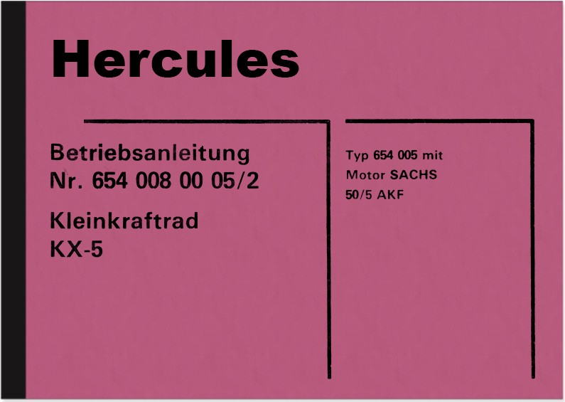 Hercules KX-5 Bedienungsanleitung Betriebsanleitung Handbuch KX5 KX 5