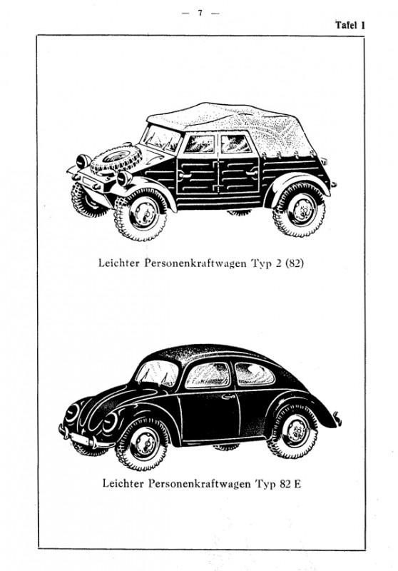82E Kübelwagen+Käfer Ersatzteilliste Spareparts Catalogue List 1944 VW Typ 2 82