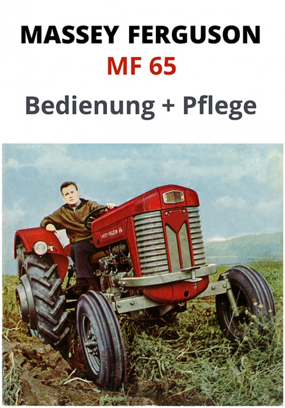 Massey Ferguson MF65 65 Tractor Arranque Instrucciones Plato & Remaches 