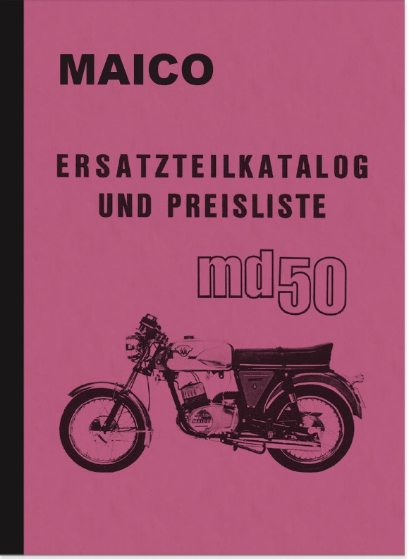Maico MD 50 MD50 spare parts list spare parts catalog parts catalog