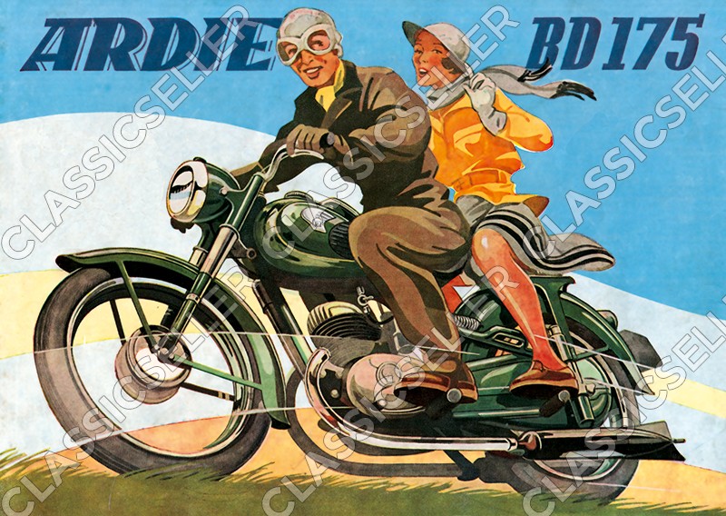 Ardie BD 175 BD175 Motorrad Poster