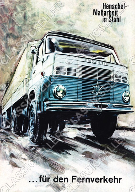 Henschel Commercial Vehicle Truck Poster Picture Art Print