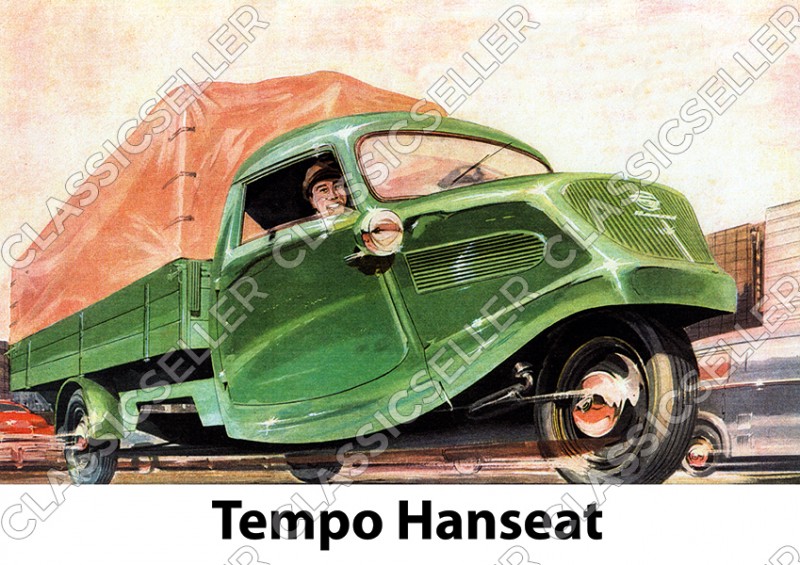 Tempo Hanseat Poster Plakat Bild
