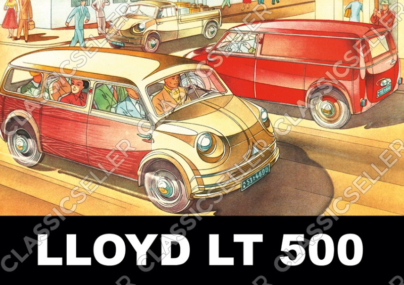 Lloyd LT 500 LT500 Kleinbus Kleintransporter Poster Plakat Bild