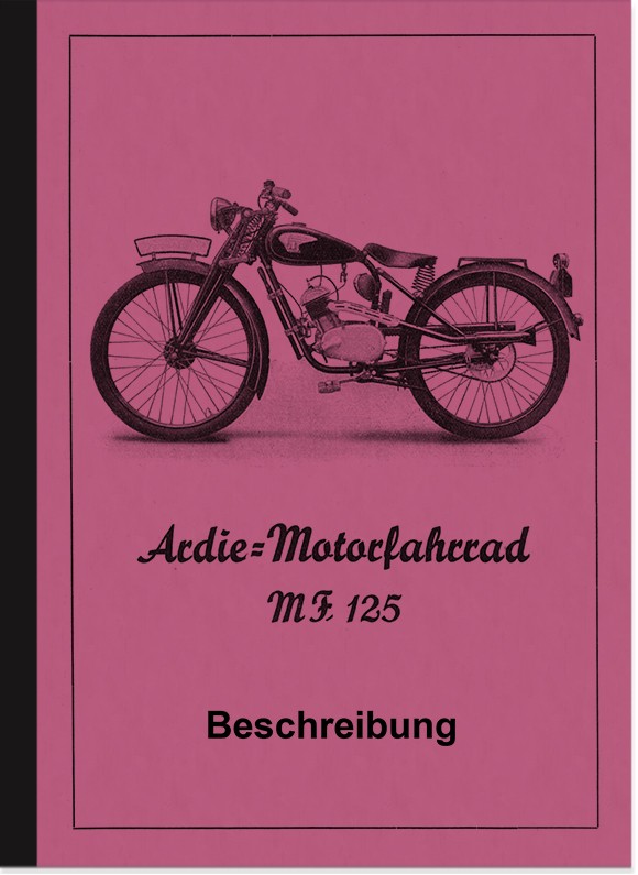 Ardie MF 125 Motorfahrrad Beschreibung Broschüre