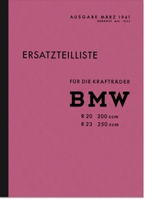 BMW R 20 und R 23 Ersatzteilliste Ersatzteilkatalog Teilekatalog