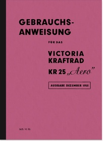 Victoria KR 25 Aero Bedienungsanleitung Betriebsanleitung Handbuch