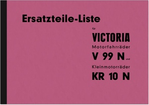 Victoria V 99N und KR 10N Ersatzteilliste Ersatzteilkatalog Teilekatalog