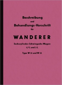 Wanderer W 21 and W 22 Operating Instructions Operating Instructions Manual