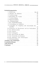Ardie 500 ccm 1929 Bedienungsanleitung Handbuch Behandlungsvorschrift CC SV JAP