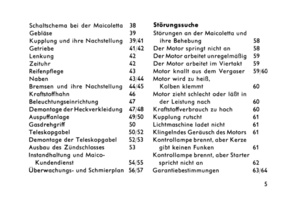 Maico Maicoletta 175 und 250 ccm Bedienungsanleitung Handbuch Betriebsanleitung