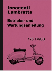 Innocenti Lambretta 175 TV SS Operating Instructions Manual