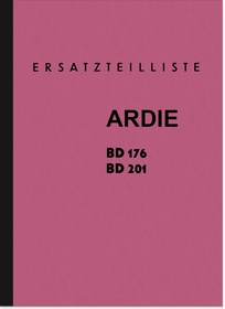 Ardie BD 176 201 Spare Parts List Spare Parts Catalogue Parts Catalogue