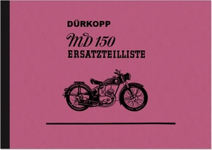 Dürkopp MD 150 spare parts list spare parts catalog parts catalog MD150