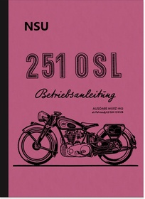 NSU NSU-D 201 OS Bedienungsanleitung Betriebsanleitung Handbuch Beschreibung 
