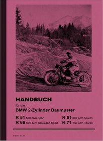 BMW R51 SS R61 R66 R71 Operating Instructions Manual Manual R 51 61 66 71