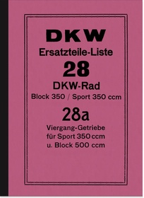 DKW RT 175 S VS 200 S VS Ersatzteilliste Ersatzteilkatalog Spare Parts Catalog 