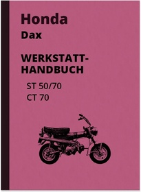 Honda Dax ST 50, ST 70 and CT 70 Repair Instructions Assembly Instructions Workshop Manual