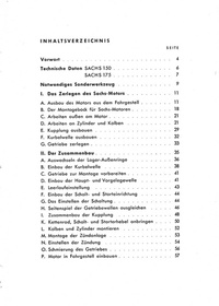 Sachs 150 175 ccm Motor Reparaturanleitung Handbuch Montageanleitung Beschreibung