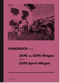 BMW Typ 315 319 329 34 45 55 PS 1,5 2 ltr. 6-Zylinder Bedienungsanleitung Betriebsanleitung Handbuch
