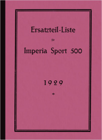 Imperia 500 cc Sport spare parts list