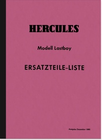 Hercules Lastboy Ersatzteilliste Ersatzteilkatalog Teilekatalog