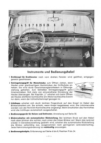 Opel Kapitän P 2,6 (Including Hyra-Matic) Owner's Manual Manual 1962