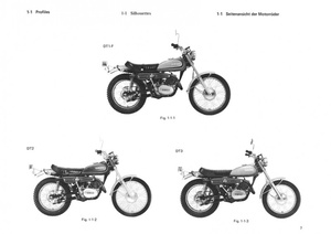 Yamaha DT 250 und 360, RT 1 2 3 F DT1-F DT2 DT3, RT1-F RT2 RT3 Reparaturanleitung Werkstatthandbuch