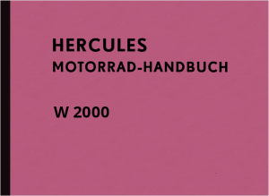 Hercules W 2000 Operating Instructions Manual