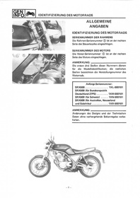 Yamaha SRX 600 SRX600 Reparaturanleitung Werkstatthandbuch Service Informationen