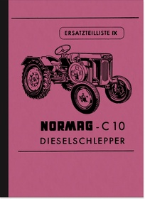 Normag C 10 spare parts list spare parts catalog Diesel tractors