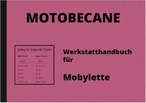 Motobecane Mobylette Moped Repair Manual Workshop Manual