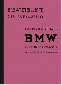BMW Type 320/321 6-cylinder spare parts list