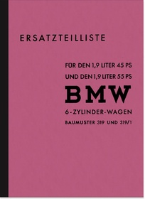 BMW Type 319 and 319/1 1941 spare parts list spare parts catalog