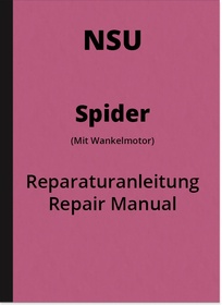 NSU Spider with Wankel engine repair manual Workshop manual