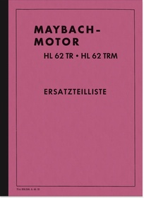 Maybach HL 62 TR and HL 62 TRM spare parts list Spare parts catalog engine