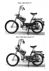 Rixe High-Sport 21 25 Spare Parts List Spare Parts Catalogue Super Mofa LS L 1976-80