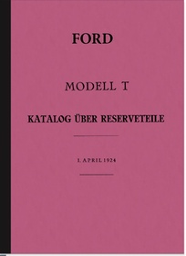 Ford Modell T (Tin Lizzie) Ersatzteilliste