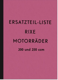 Rixe 200 ccm und 250 ccm Motorrad Ersatzteilliste Ersatzteilkatalog Teilekatalog