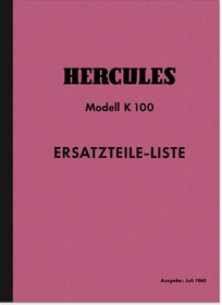 Hercules K 100 K100 Ersatzteilliste Ersatzteilkatalog Teilekatalog Teileliste
