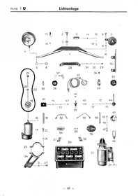 Hela (Hermann Lanz) tractor D 112 operating instructions and spare parts list