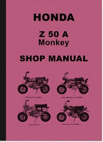 Honda Z 50 A Monkey Z50A repair manual workshop manual assembly instructions