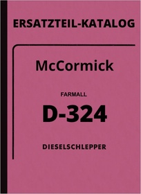 IHC McCormick Farmall D-324 Spare Parts List Spare Parts Catalogue D324