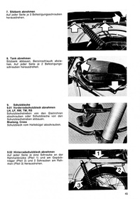 Kreidler Florett Motorrad und Moped Reparaturanleitung Montageanleitung Werkstatthandbuch