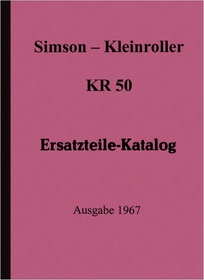 Simson KR 50 small roller spare parts list spare parts catalog
