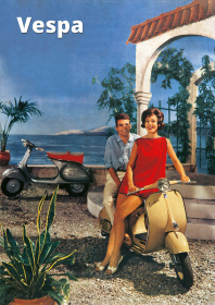 Vespa Piaggio Motorroller Poster