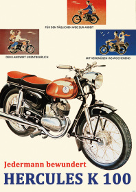 Hercules K 100 motorcycle Poster Picture
