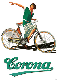 Corona Fahrrad Fahrräder Poster Werbung