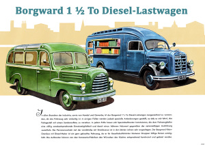 Borgward 1,5t To LKW Diesel-Lastwagen Poster Plakat Bild